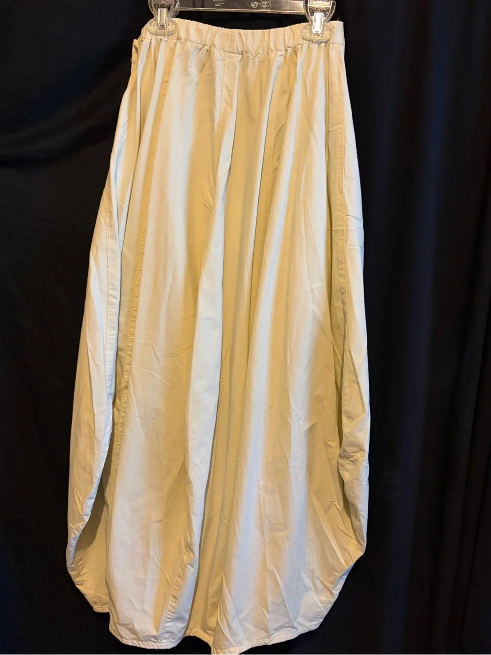 Gertie’s Women's Cream Maxi Skirt with Side Button Detail
